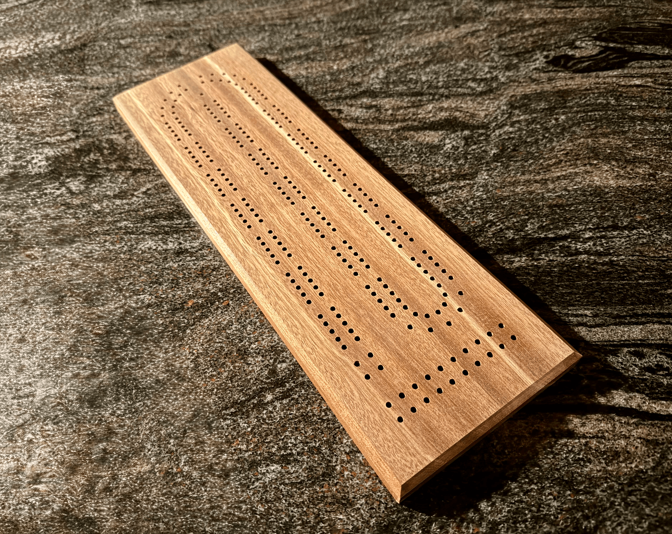 Bloodwood Cribbage Board